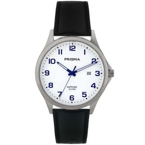 Prisma Herenhorloge P1405 Titanium leer