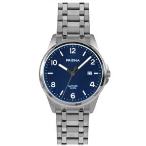Prisma Herenhorloge P1411 Stainless Steel Blauw