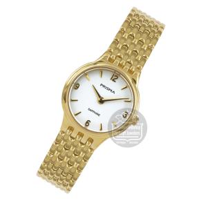 Prisma Dameshorloge P1417 Stainless Steel goudkleurig