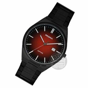 Prisma Herenhorloge P2422 Slimline Stainless Steel zwart