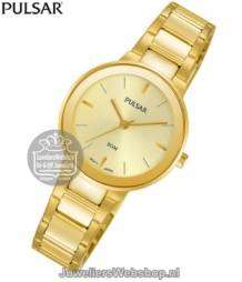 pulsar horloge dames ph8288x1 staal goud