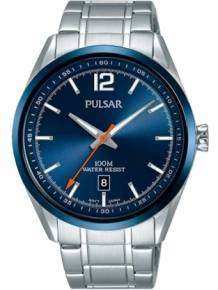 pulsar herenhorloge ps9515x1 edelstaal met blauwe wijzerplaat