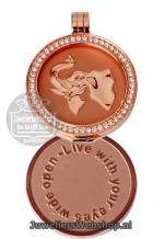 Quoins munt disk QMOZ-03-R Rosekleurig Medium