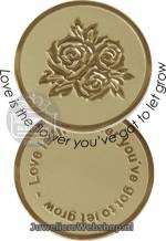 Quoins munt disk QMOZ-06-G Goudkleurig Large