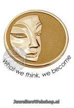 Quoins munt disk QMOZ-12-G Goudkleurig Large