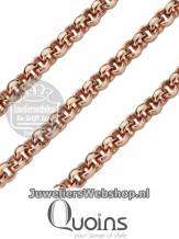 Quoins QK-ER1 ketting rosekleurig 3mm