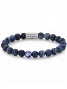 Rebel & Rose armband Mad Midnight  RR-80022-S-M 17,5cm blauw