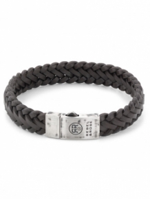 rebel & rose braided raw mat vintage earth armband rr-l0077-s-l