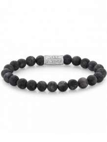 Rebel & Rose armband Matt Grey Seduction RR-80025-S-M 17,5cm mat grijs