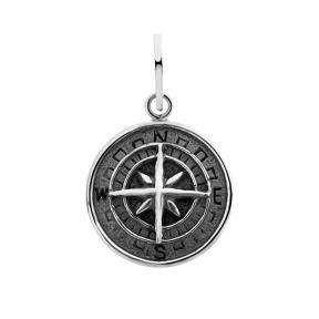 Rebel and Rose Hanger RR-PD018-S Zilver Pendant Compass