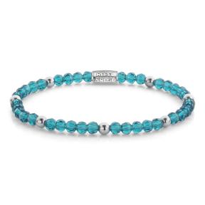 Rebel & Rose Armband RR-40164-S-M Mix Blue Summer Glam Rocks 17,5cm