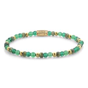 Rebel & Rose Armband RR-40166-G-M Green Morning Glam Rocks 17,5cm