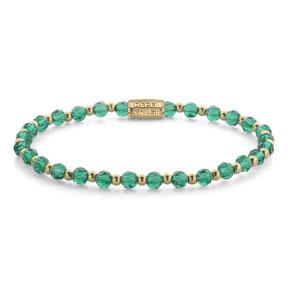 Rebel & Rose Armband RR-40167-G-M Mix Green Morning Glam Rocks 17,5cm