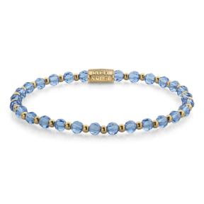 Rebel & Rose Armband RR-40169-G-M Mix Winter Blues Glam Rocks 17,5cm