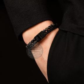 rebel & rose Full Metal Combo 12 mm armband RR-M0057-B-L