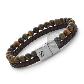 rebel & rose Full Metal Combo 12 mm armband RR-M0058-S-L