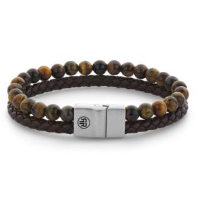 rebel & rose Full Metal Combo 12 mm armband RR-M0058-S-L