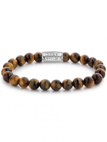 Rebel & Rose armband Tiger Lilly RR-80042-S-M 17,5cm bruin