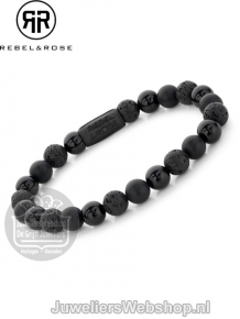 Rebel & Rose RR-80073-B-L Black Rocks 19cm