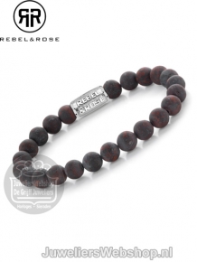 Rebel & Rose RR-80075-S-M Matt Red-Brown Sugar 17,5cm