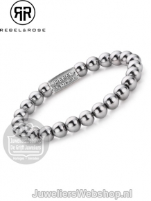 Rebel & Rose Armband RR-8DV01-S-L Silver Shine DV 19cm