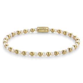 Rebel & Rose Armband RR-40126-G-S Mix Pearl Gem Gold 16,5cm