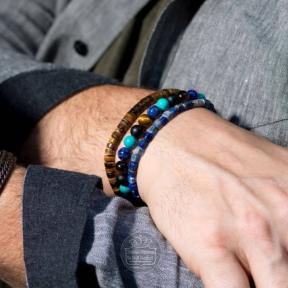 Rebel & Rose armband Slices Tiger Lilly RR-60092-S-L 19cm bruin