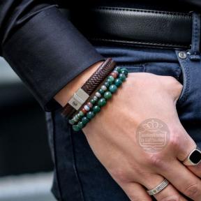 Rebel & Rose armband Indian Summer Round Slices RR-60111-S-M 17,5cm