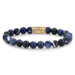 Rebel & Rose armband Midnight Blue Gold RR-80094-G-M 17.5 cm