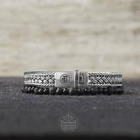 rebel & rose Sterling Silver Line Ceres armband RR-BR036-S-M