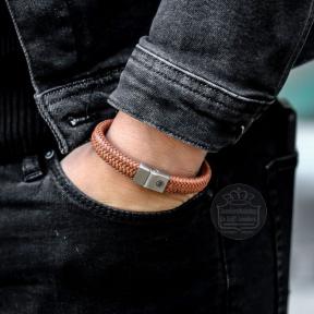 rebel & rose Full Metal Herringbone armband RR-M0024-S-L