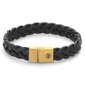 rebel & rose Full Metal Braided armband RR-M0027-G-L