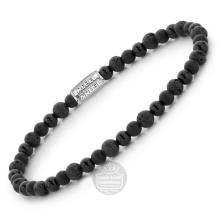 Rebel & Rose Armband RR-40037-S-S Black Rocks 16,5cm