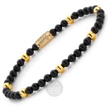 Rebel & Rose Armband RR-40043-G-S Black Panther 16,5cm