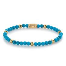 Rebel & Rose Armband RR-40059-G-S Turquoise Delight 16,5cm