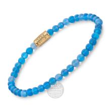 Rebel & Rose Armband RR-40105-G-S Brightening Blue Gold 16,5cm
