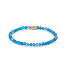 Rebel & Rose Armband RR-40105-G-S Brightening Blue Gold 16,5cm