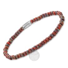 Rebel & Rose armband Glass Rocks Red Jazz RR-40117-S-L 19cm