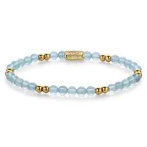 Rebel & Rose Armband RR-40138-G-S Blue Sky 16,5cm