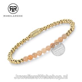 Rebel & Rose Armband RR-40139-G-S Sunstone Meets Yellow Gold 16,5cm