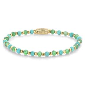 Rebel & Rose Armband RR-40143-G-S Blue Green Adventure 16,5cm
