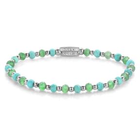 Rebel & Rose Armband RR-40144-S-S Blue Green Adventure 16,5cm