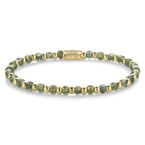 Rebel & Rose Armband RR-40145-G-S Mix Glass Rocks Secret Garden Gold 16,5cm