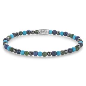 Rebel & Rose Armband Rebel & Rose Armband RR-40148-S-M Blue Nights 17,5cm