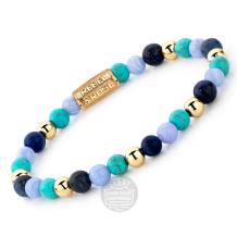 Rebel & Rose Armband RR-60043-G-S Winter Blues 16,5cm