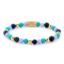 Rebel & Rose Armband RR-60043-G-S Winter Blues 16,5cm