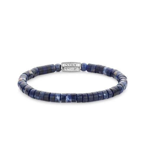 Rebel & Rose armband Slices Midnight Blue RR-60102-S-L 19cm