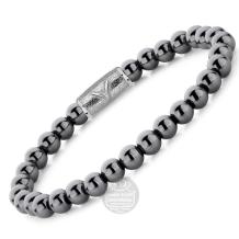 Rebel & Rose Armband RR-6DV02-S-M Grey Silver Shine DV 17,5cm