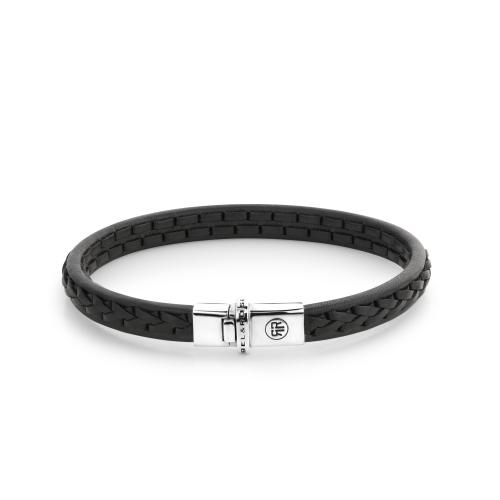 Rebel and Rose Single Stranded Black RR-L0142-S-M Armband 17,5cm