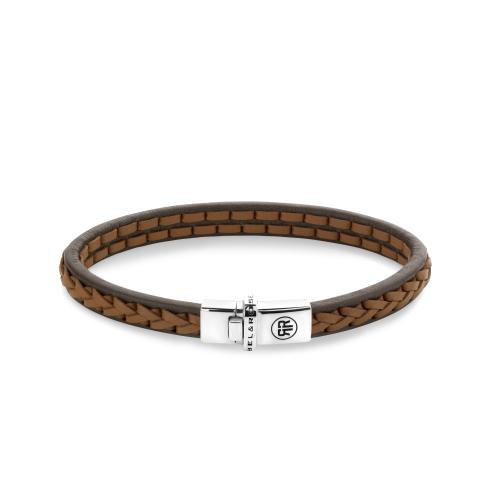 rebel & rose Single Stranded Brown Cognac armband rr-l0145-s-l